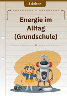 Energie im Alltag (Grundschule)