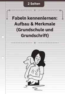 Fabeln kennenlernen: Aufbau & Merkmale (Grundschule und Grundschrift)