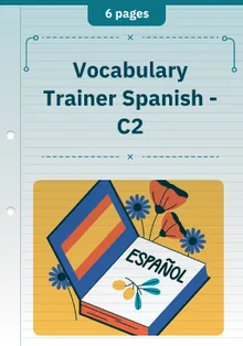 Vocabulary Trainer Spanish - C2