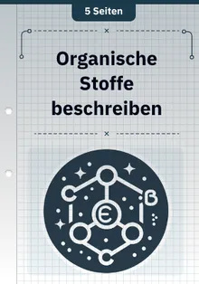 Organische Stoffe beschreiben