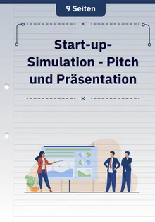 Start-up-Simulation - Pitch und Präsentation