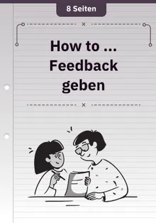 How to ... Feedback geben