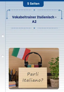 Vokabeltrainer Italienisch - A2