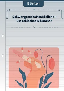 Schwangerschaftsabbrüche - Ein ethisches Dilemma? 