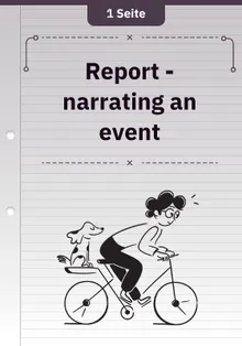 Report - narrating an event