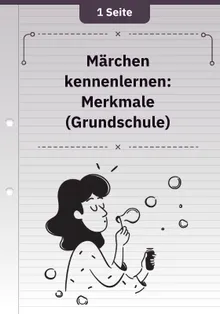 Märchen kennenlernen: Merkmale (Grundschule)