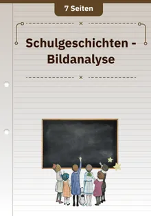 Schulgeschichten - Bildanalyse