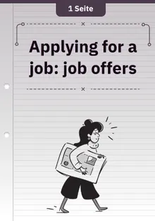 Applying for a job: job offers