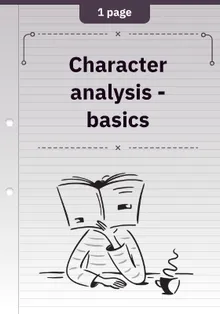 Character analysis - basics