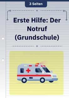 Erste Hilfe: Der Notruf (Grundschule)