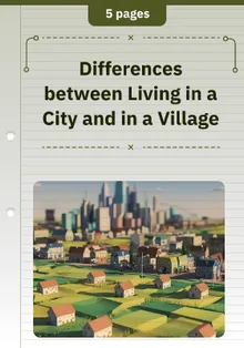 Differences between Living in a City and in a Village