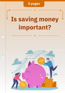 Is saving money important?