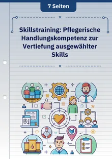 Skillstraining: Pflegerische Handlungskompetenz zur Vertiefung ausgewählter Skills
