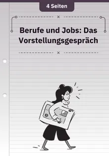 Berufe und Jobs: Das Vorstellungsgespräch