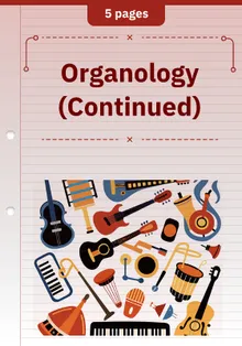 Organology (Continued)