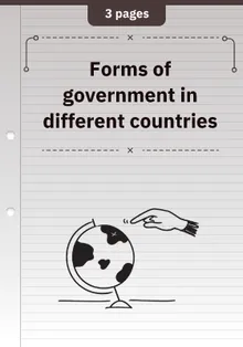Forms of government in different countries