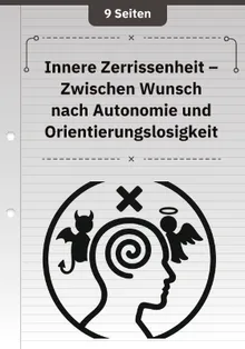 Innere Zerrissenheit – Zwischen Wunsch nach Autonomie und Orientierungslosigkeit