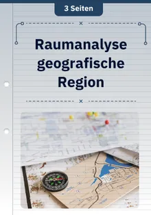 Raumanalyse geografische Region