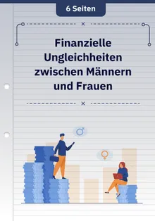 Finanzielle Ungleichheiten zwischen Männern und Frauen