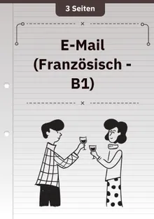 E-Mail (Französisch - B1)