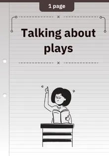 Talking about plays