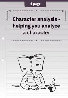 Character analysis - helping you analyze a character