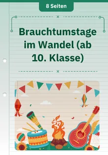Brauchtumstage im Wandel (ab 10. Klasse)