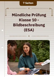 Mündliche Prüfung Klasse 10 - Bildbeschreibung (ESA)