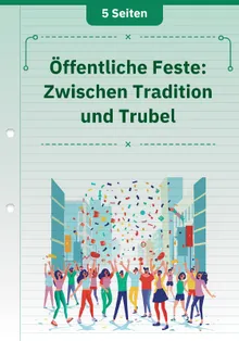 Öffentliche Feste: Zwischen Tradition und Trubel