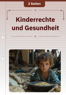 Kinderrechte und Gesundheit