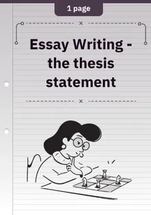 Essay Writing - the thesis statement