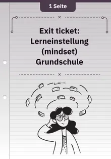 Exit ticket: Lerneinstellung (mindset) Grundschule
