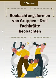 Beobachtungsformen von Gruppen - Drei Fachkräfte beobachten