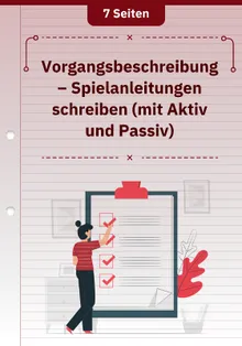 Vorgangsbeschreibung – Spielanleitungen schreiben (mit Aktiv und Passiv)