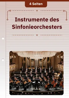 Instrumente des Sinfonieorchesters