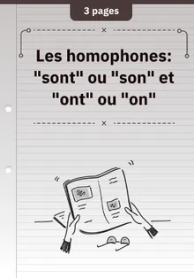 Les homophones: "sont" ou "son" et "ont" ou "on"
