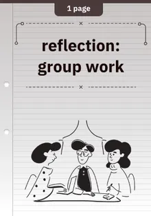 reflection: group work
