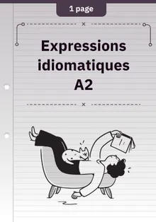 Expressions idiomatiques A2