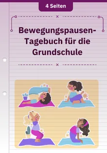 Bewegungspausen-Tagebuch für die Grundschule 