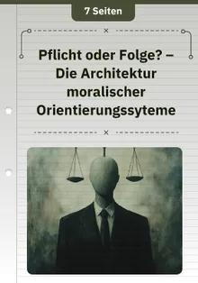 Pflicht oder Folge? – Die Architektur moralischer Orientierungssyteme