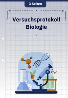 Versuchsprotokoll Biologie
