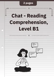 Chat - Reading Comprehension (Englisch - B1)