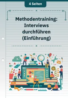 Methodentraining: Interviews durchführen (Einführung)