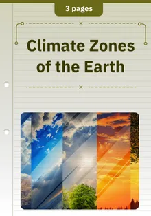 Climate Zones of the Earth