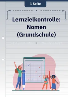 Lernzielkontrolle: Nomen (Grundschule)