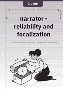 Narrator - reliability and focalization