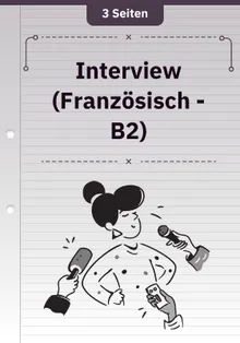 Interview (Französisch - B2)