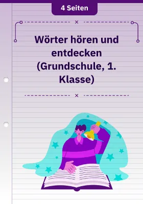 Wörter hören und entdecken (Grundschule, 1. Klasse)