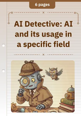 AI Detective: AI and its usage in a specific field