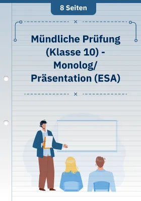 Mündliche Prüfung (Klasse 10) - Monolog/Präsentation (ESA)